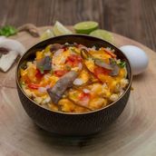 Vegetables Egg Bowl 