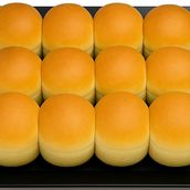 White Mini Burger Bread Plain (Pack of 12)