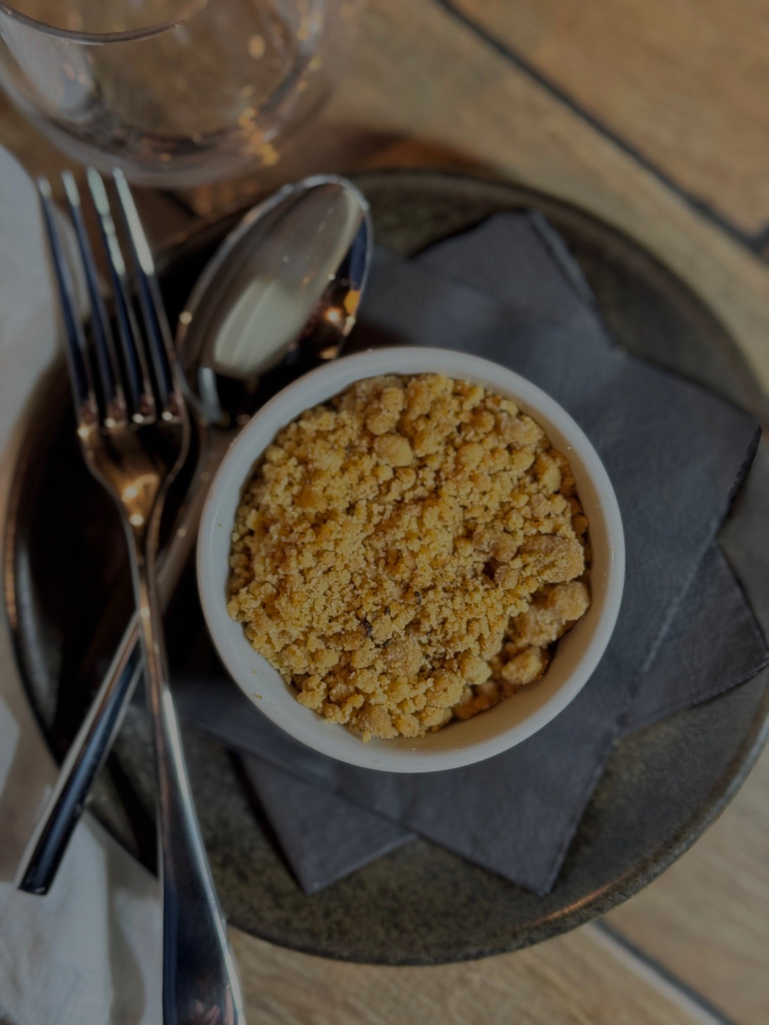 Pear and Ginger Crumble