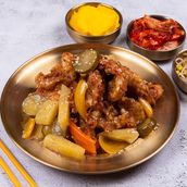 Tangseok Fried Chicken In Korean Sweet And Sour Sauce