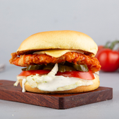 Crispy Buffalo Chicken Burger
