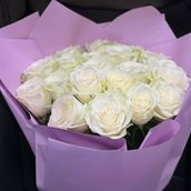 White Rose Bouquet 20 Pieces 