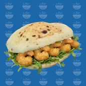 Fried Shrimp Sandwich (Baladi Bread)
