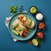 Spiced Veggie Chimichurri Burrito