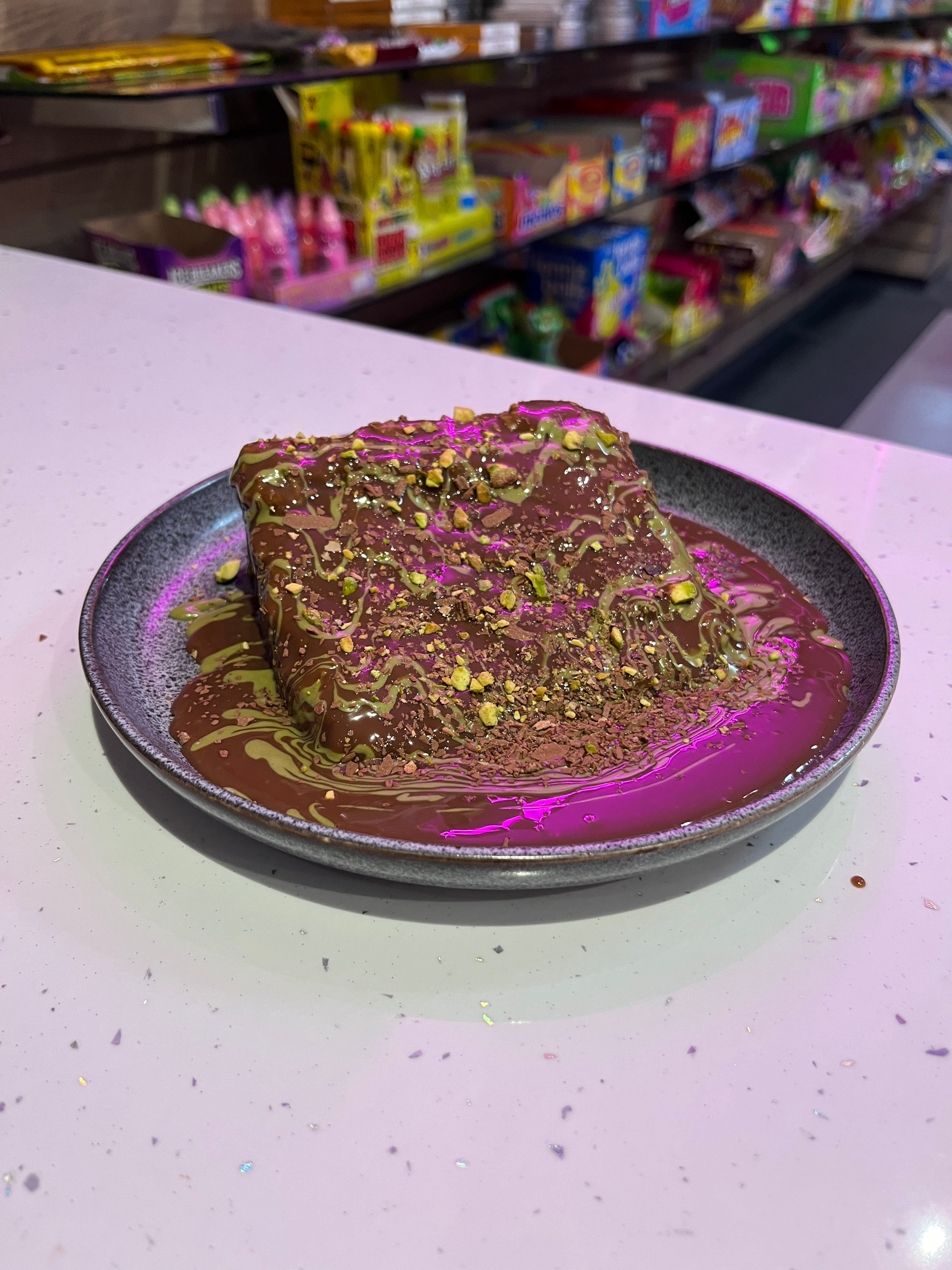 Kunafa Krunch Matilda Cake