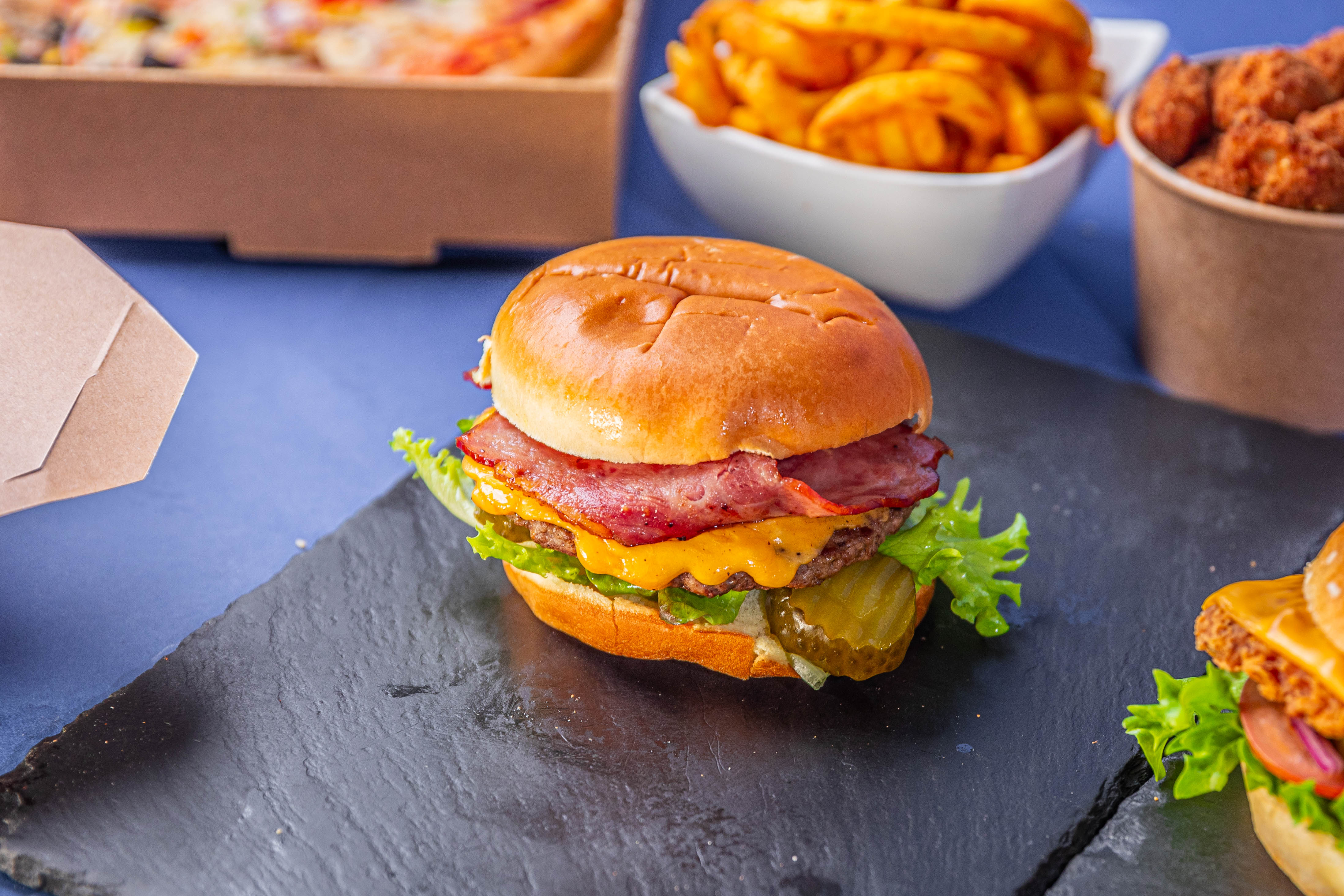 Turkey Bacon Smash Burger