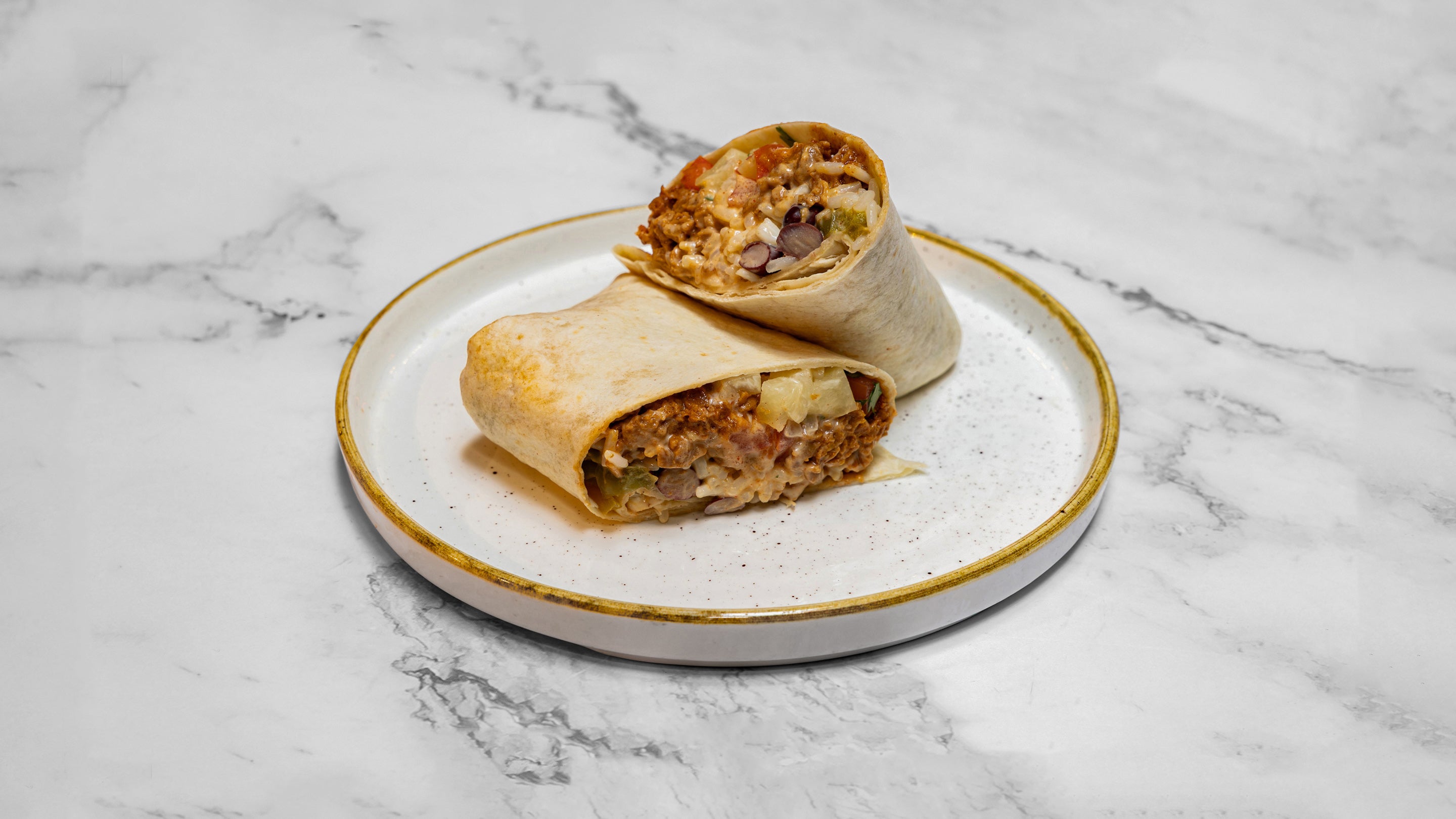 Fajita Spiced Vegan Mince Burrito