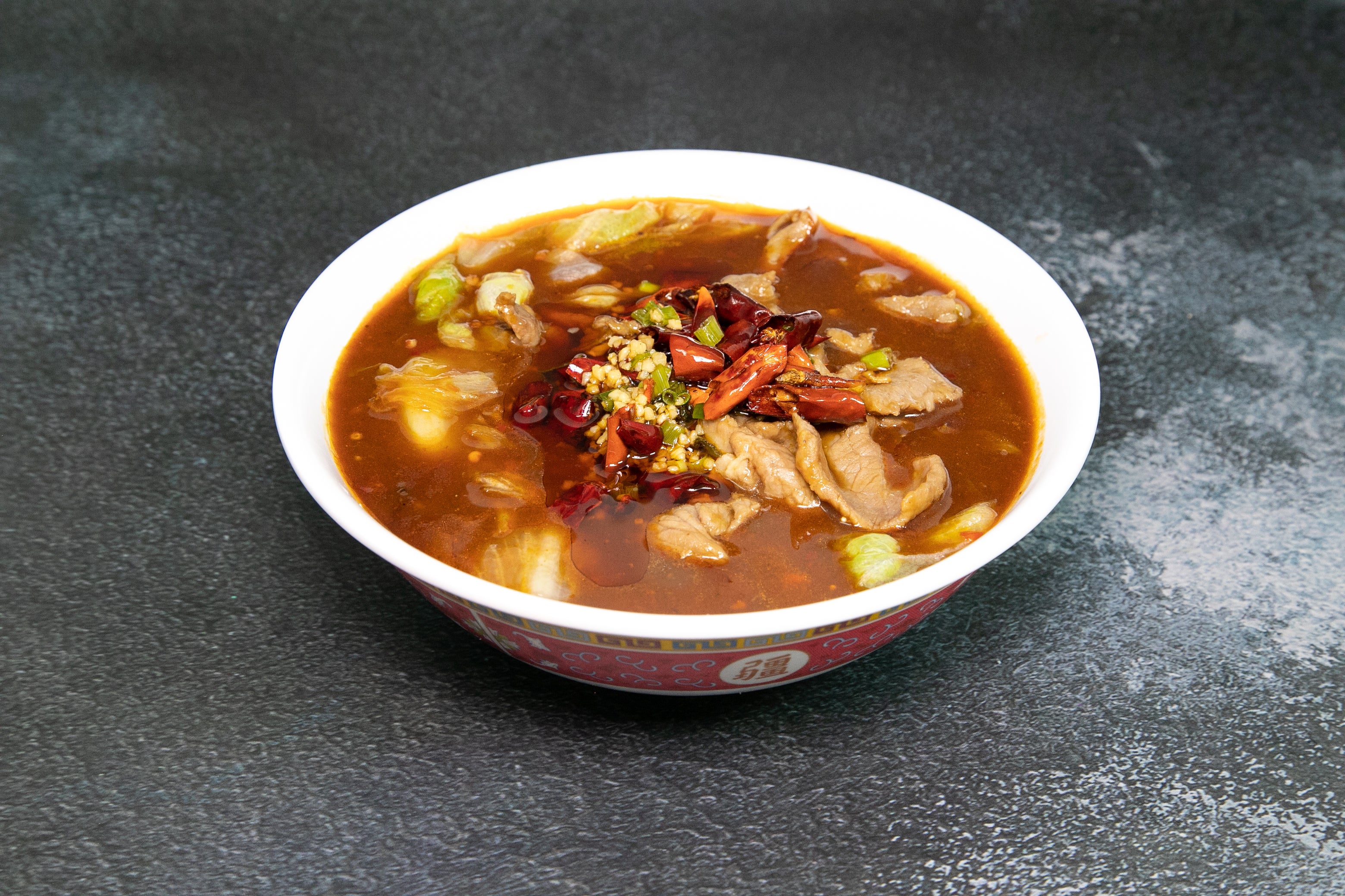 Beef Slices in Hot Chilli Oil 水煮牛肉片配白饭