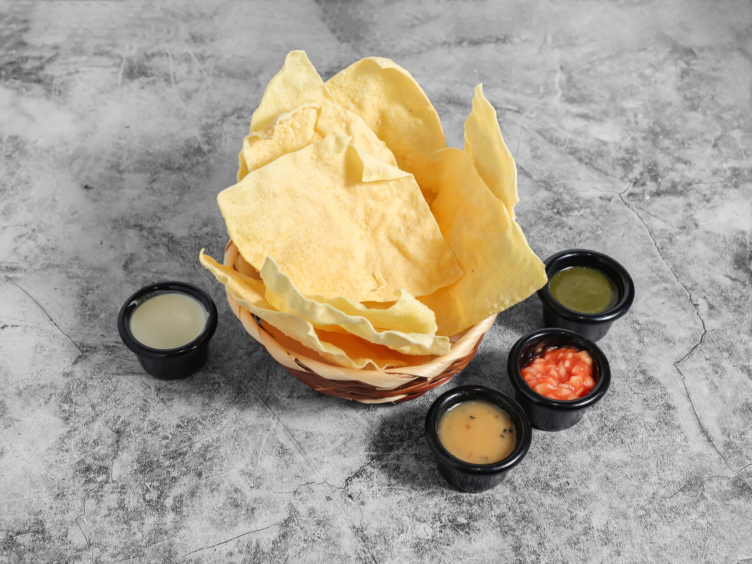 Pappadoms and Chutneys