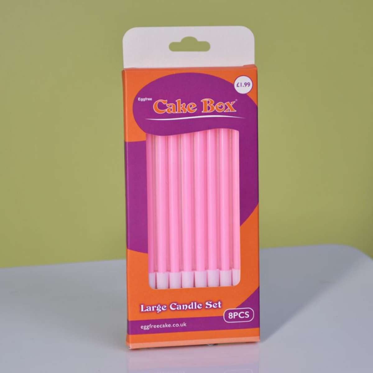 8 Pieces Pink Candles CA010