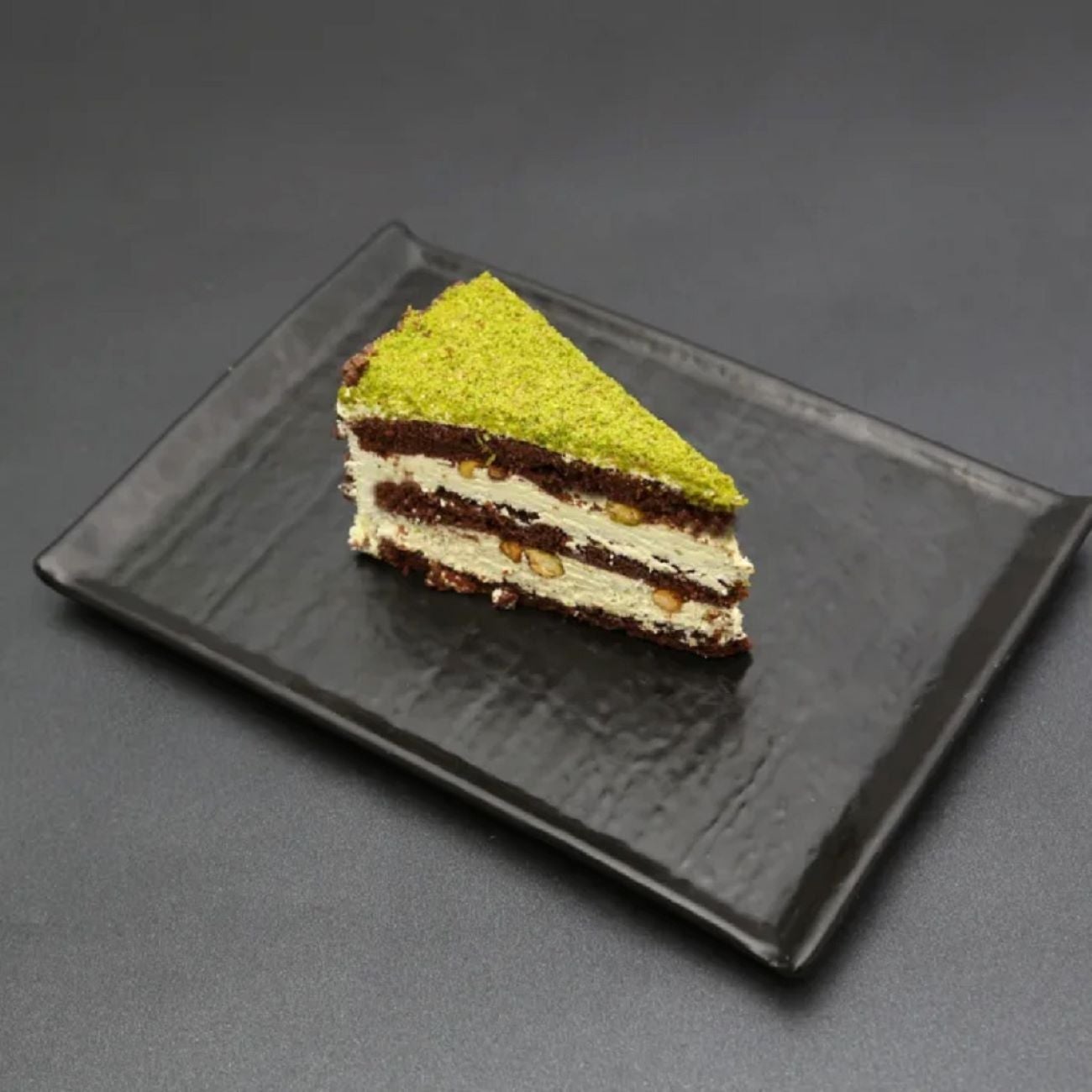 Pistachio Delight Cake Slice
