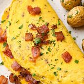 Eggs omelette B Plate