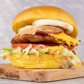 Ketchup And Mustard Burger