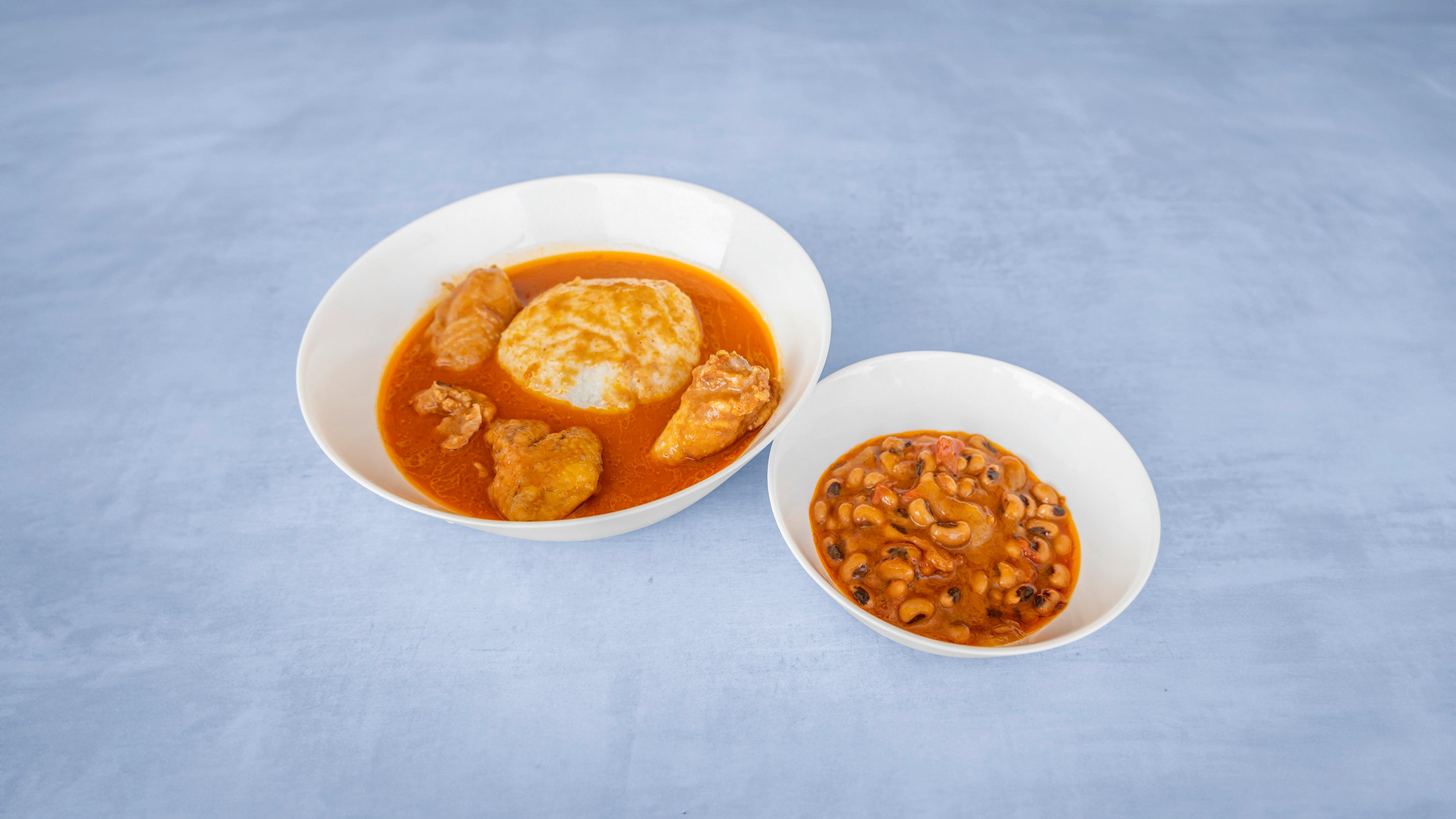 Omo Tuo with Nkate Nkwan (Rice Balls and Groundnut Soup)