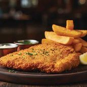 Chicken Cutlet With Chips