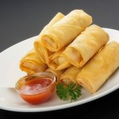 8 Pieces Of Cheese Roll With Sauce