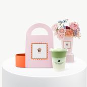 Ice Matcha And Flowers
