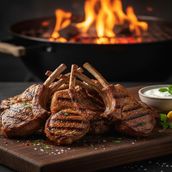 Grilled lamb chops per kg