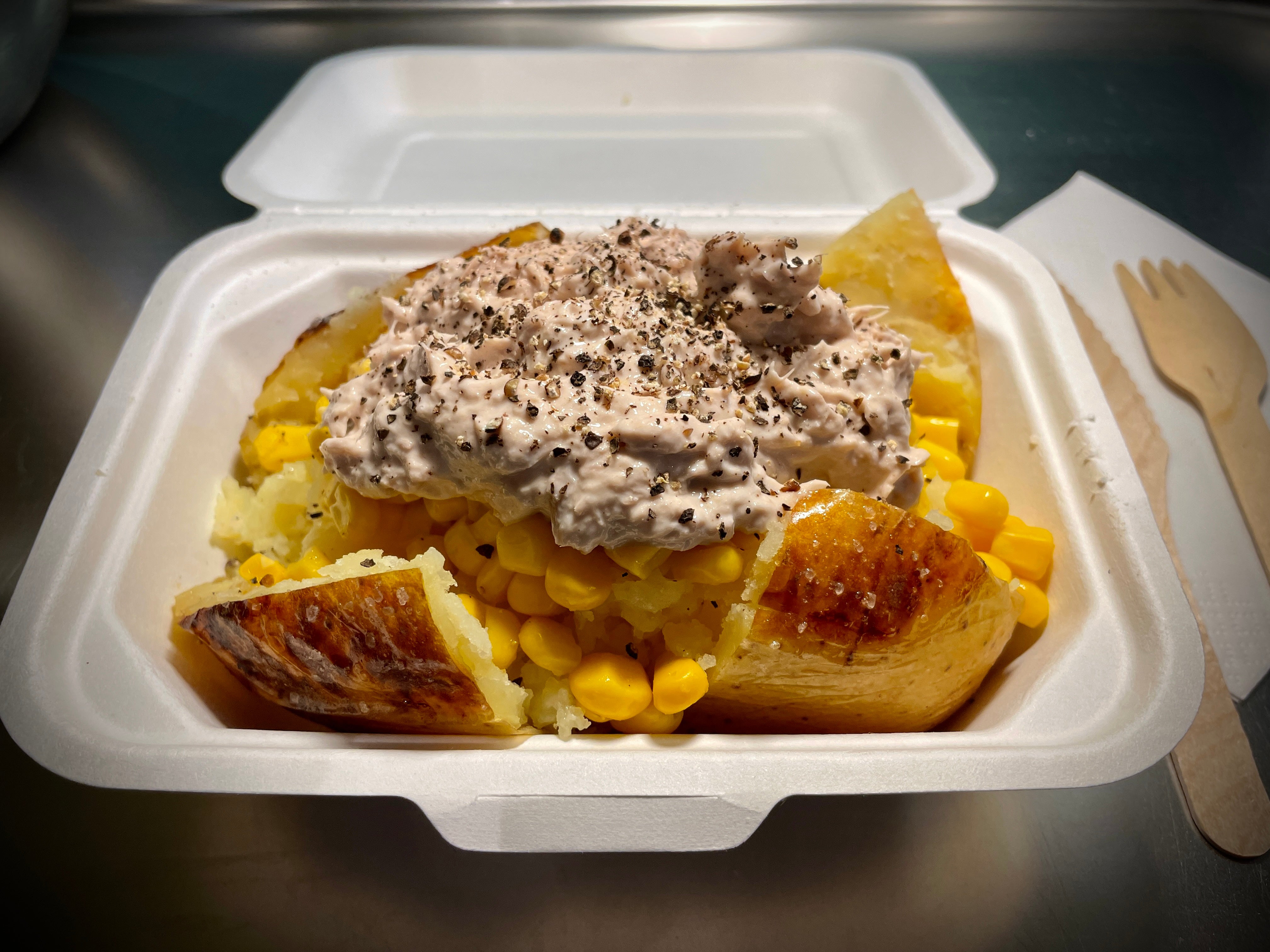 Classic Tuna Mayo and Sweetcorn Jacket Potato