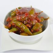 Spicy Garlic Edamame