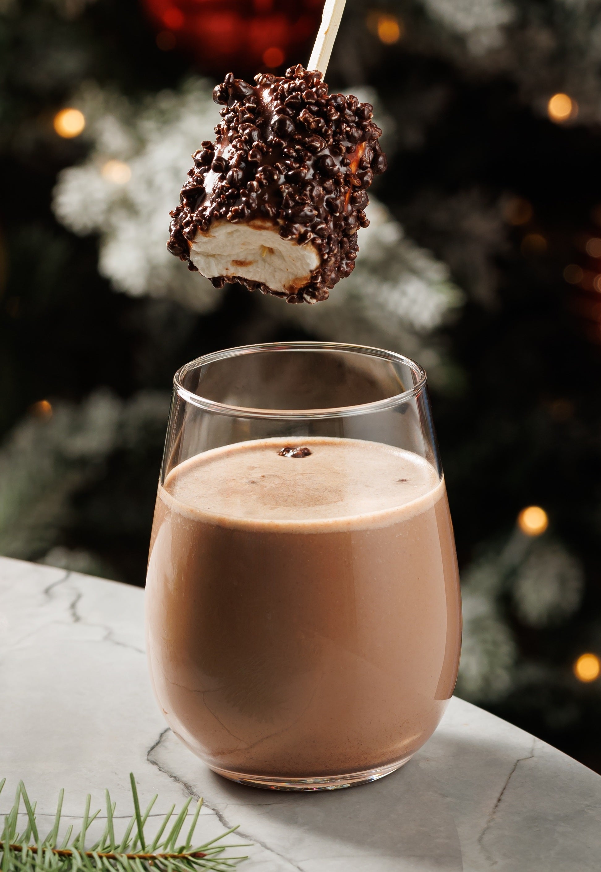 Crackling Brigadeiro Dark Hot Chocolate