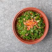 Tabbouleh With Oil And With The Lebanese Mixture