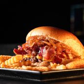 Smash Caramel Beef Burger
