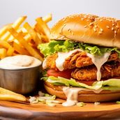 Core Buffalo Chicken Burger
