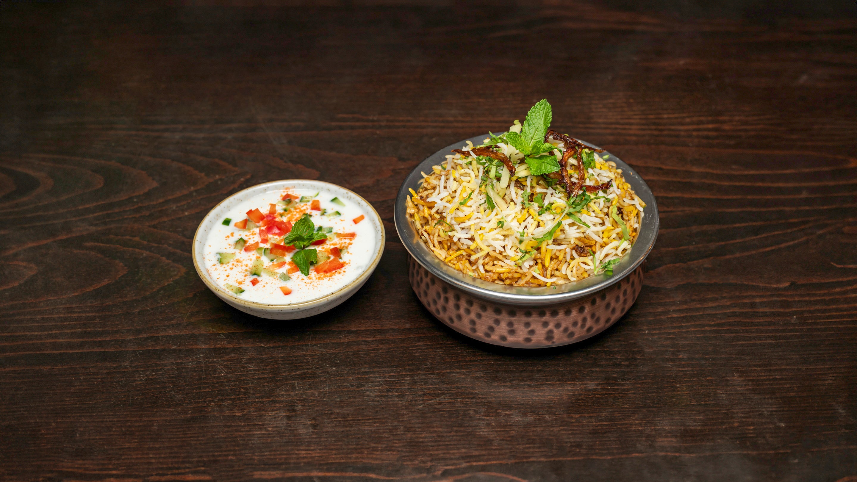 Lamb Biryani with Raita