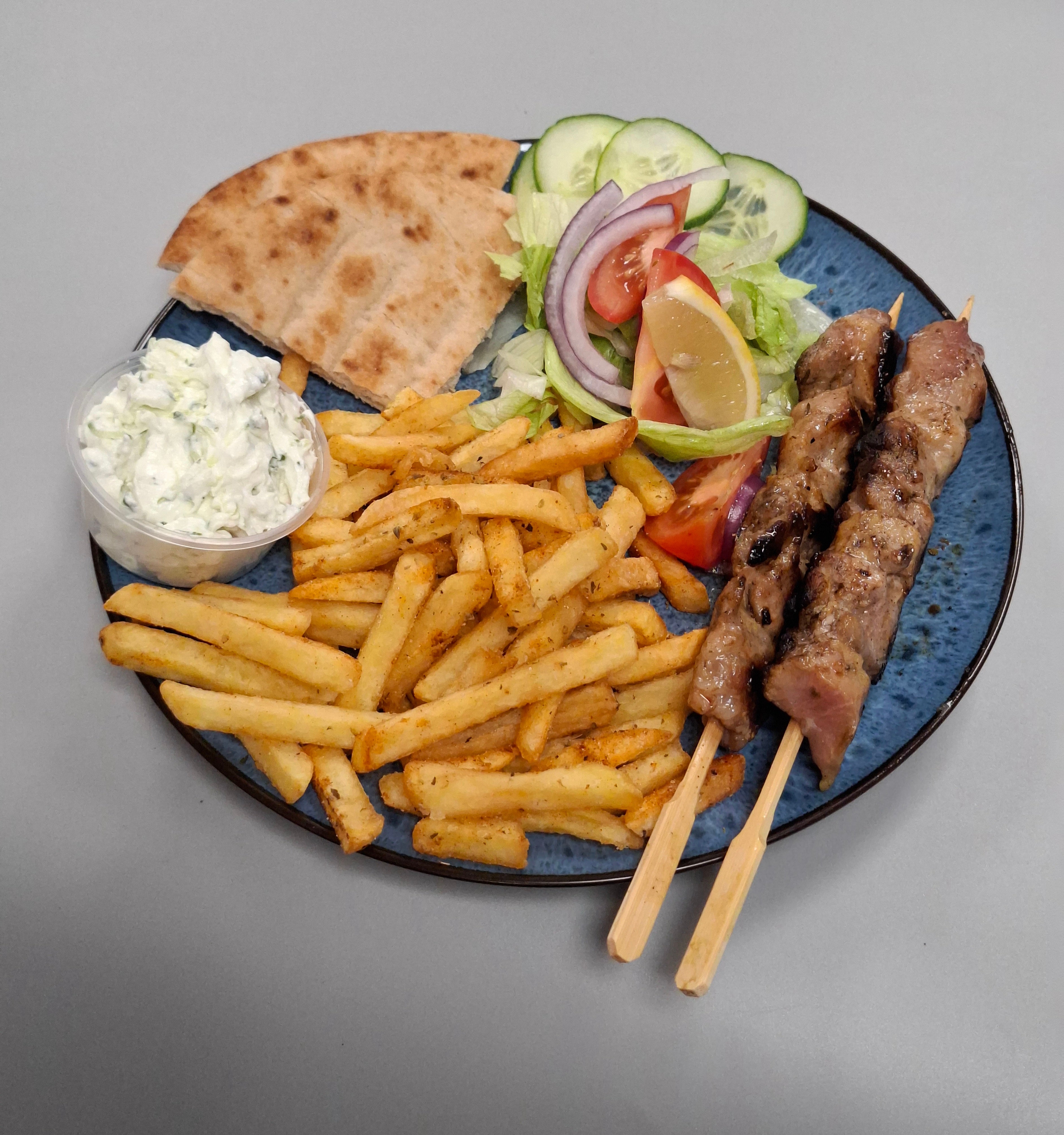Pork souvlaki