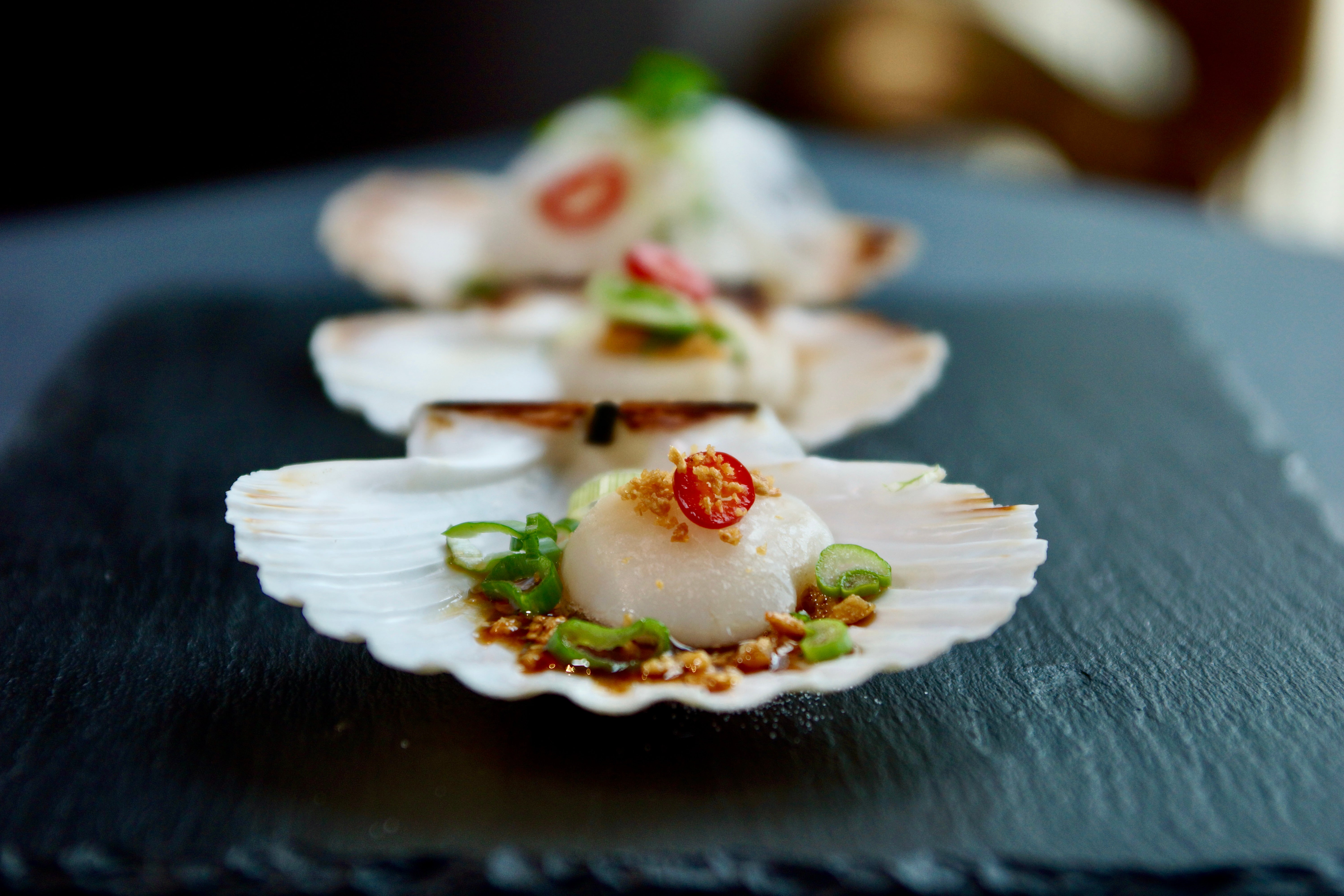 Steamed King Diver's Scallop (深海帶子皇) - Soya & Shallot (香蒜)