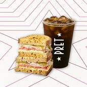 Americano + Turkey Melt Cheese Toastie