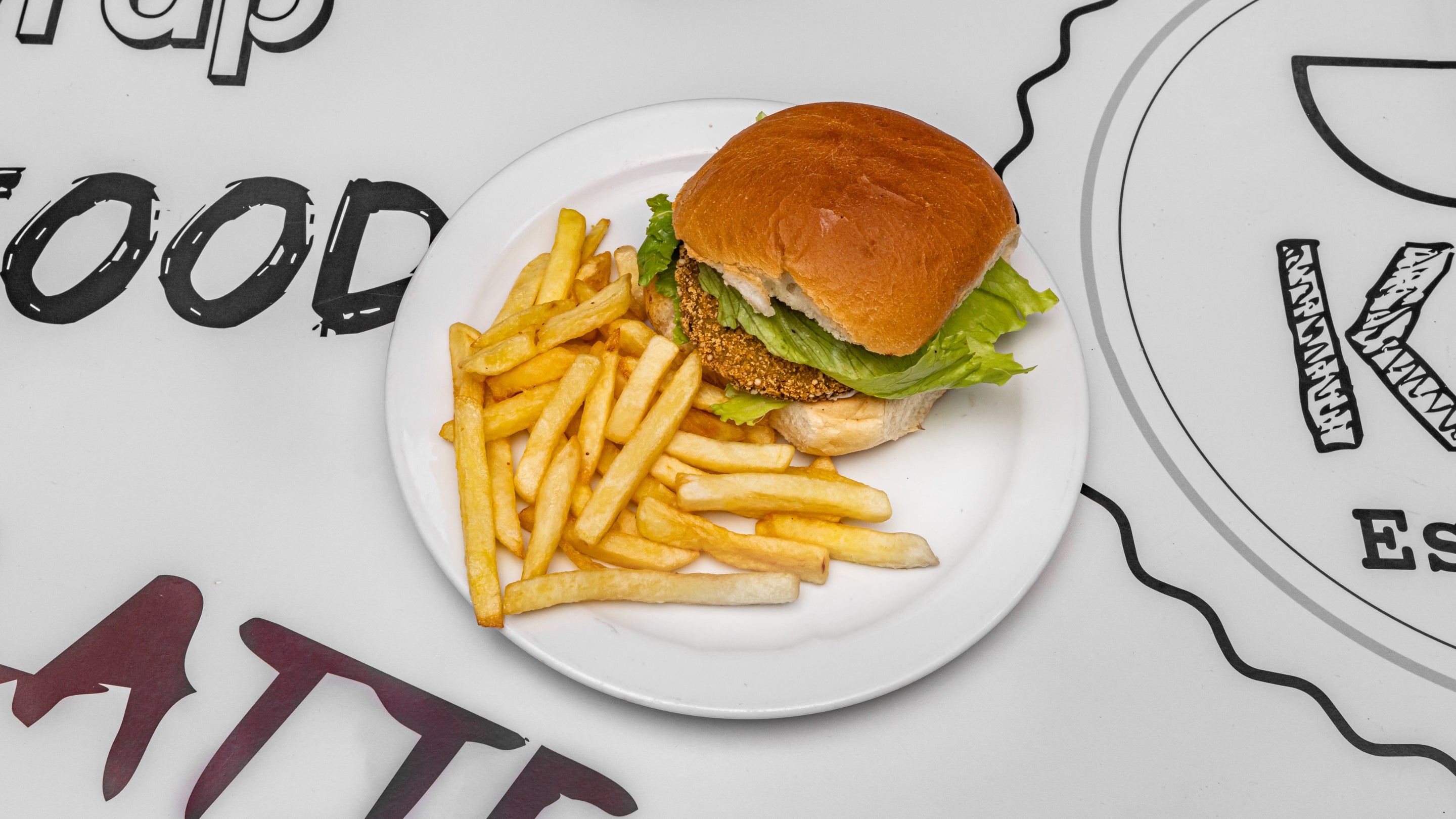 Quinoa and Kale burger