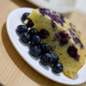 Blueberry Cake Lemon Flavor Slice