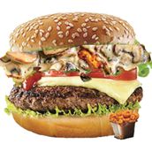 Mushroom Beef Burger