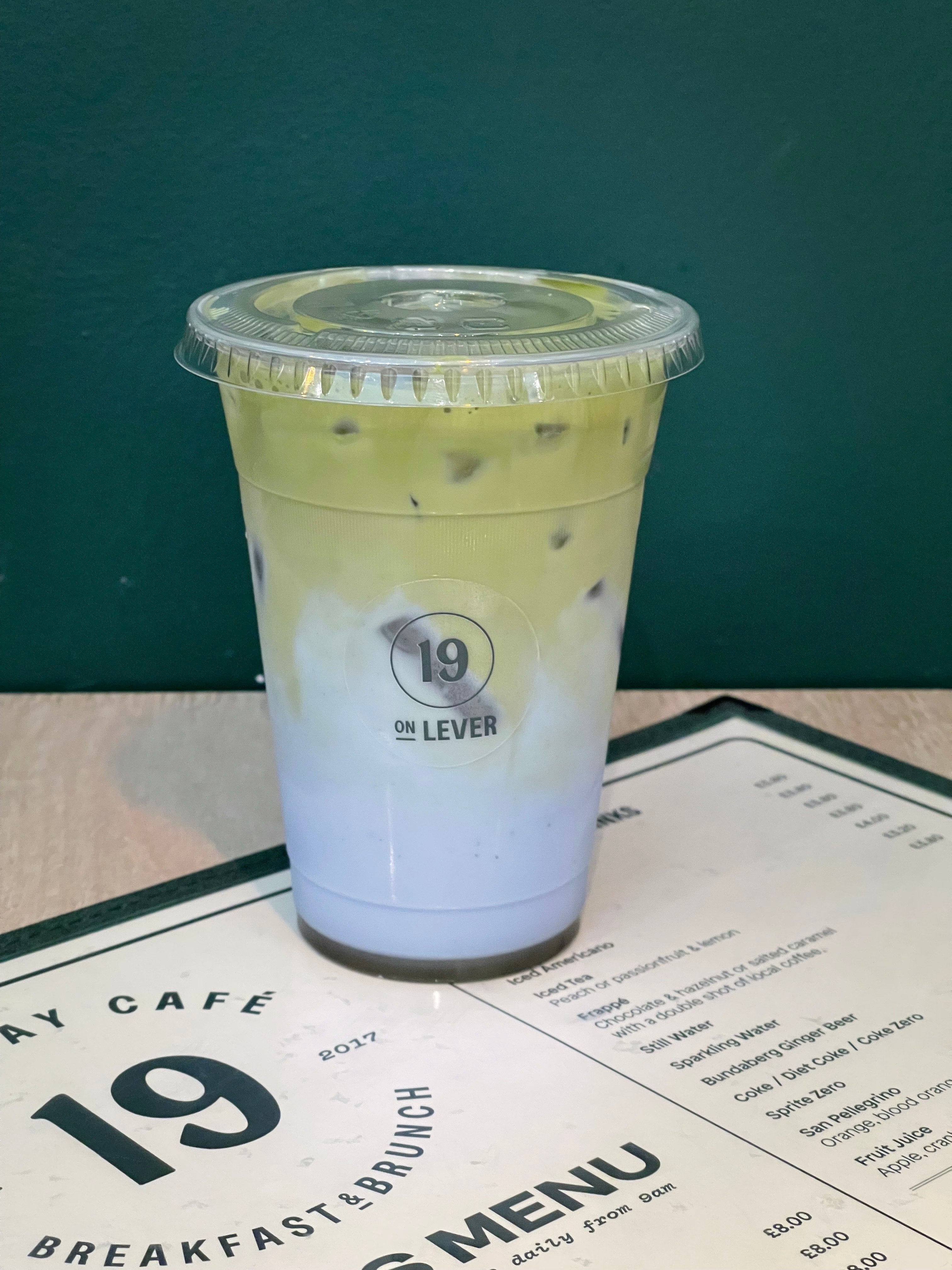 Iced Blueberry Matcha