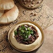 Hummus with Beef Shawarma