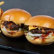 2 Home Made Burger Sliders