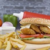 Jumbo Prawns Burger