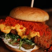 Cheetos Chicken Burger