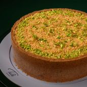 Pistachio Kunafa Cheesecake