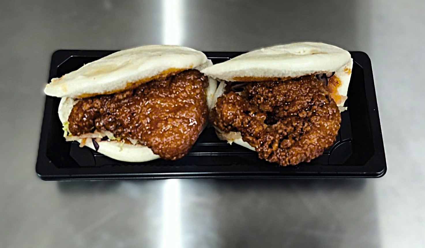 Black Garlic chicken Tender Bau Bun