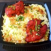 Chicken Tikka Biryani Serves 1