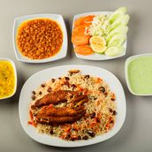 Fresh Afghani Pulao with Hamour Fillet