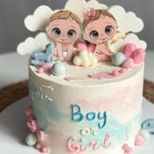 Boy and girl cake 2
