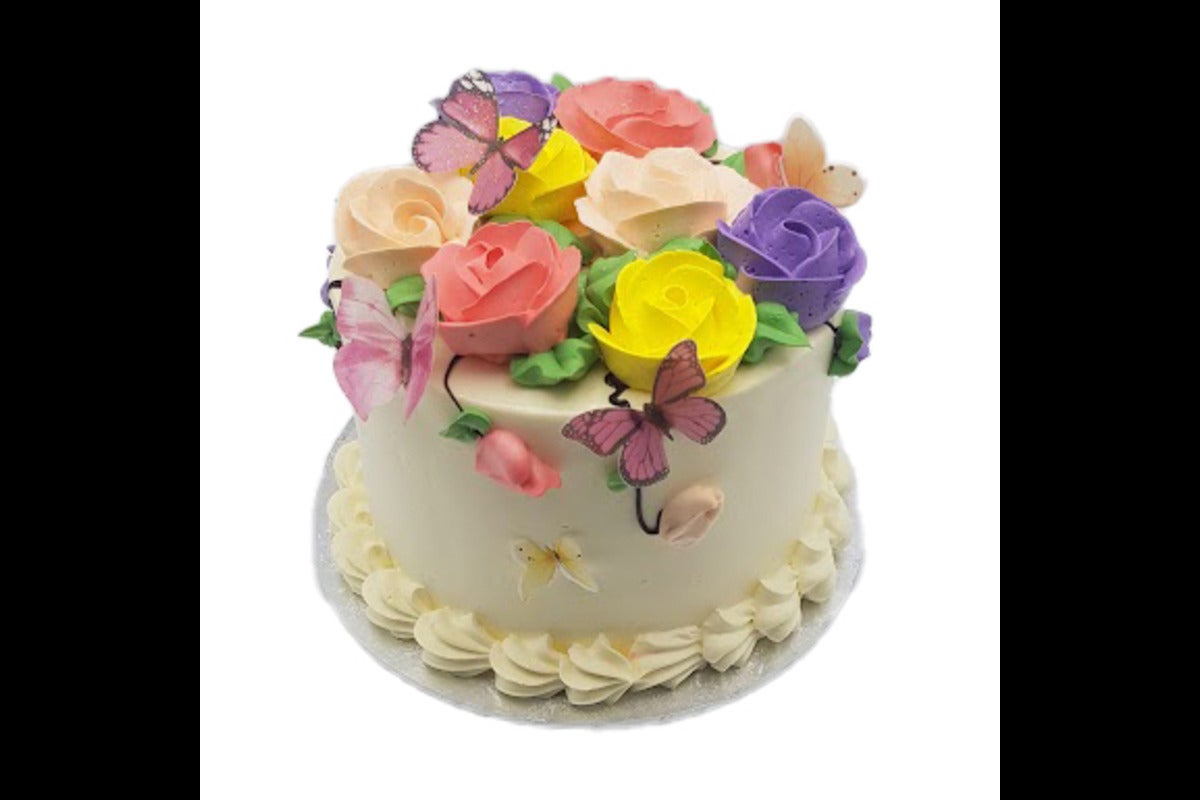 Flower Round Cake