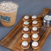 Cheese Pancake With Freez Iced Coffe