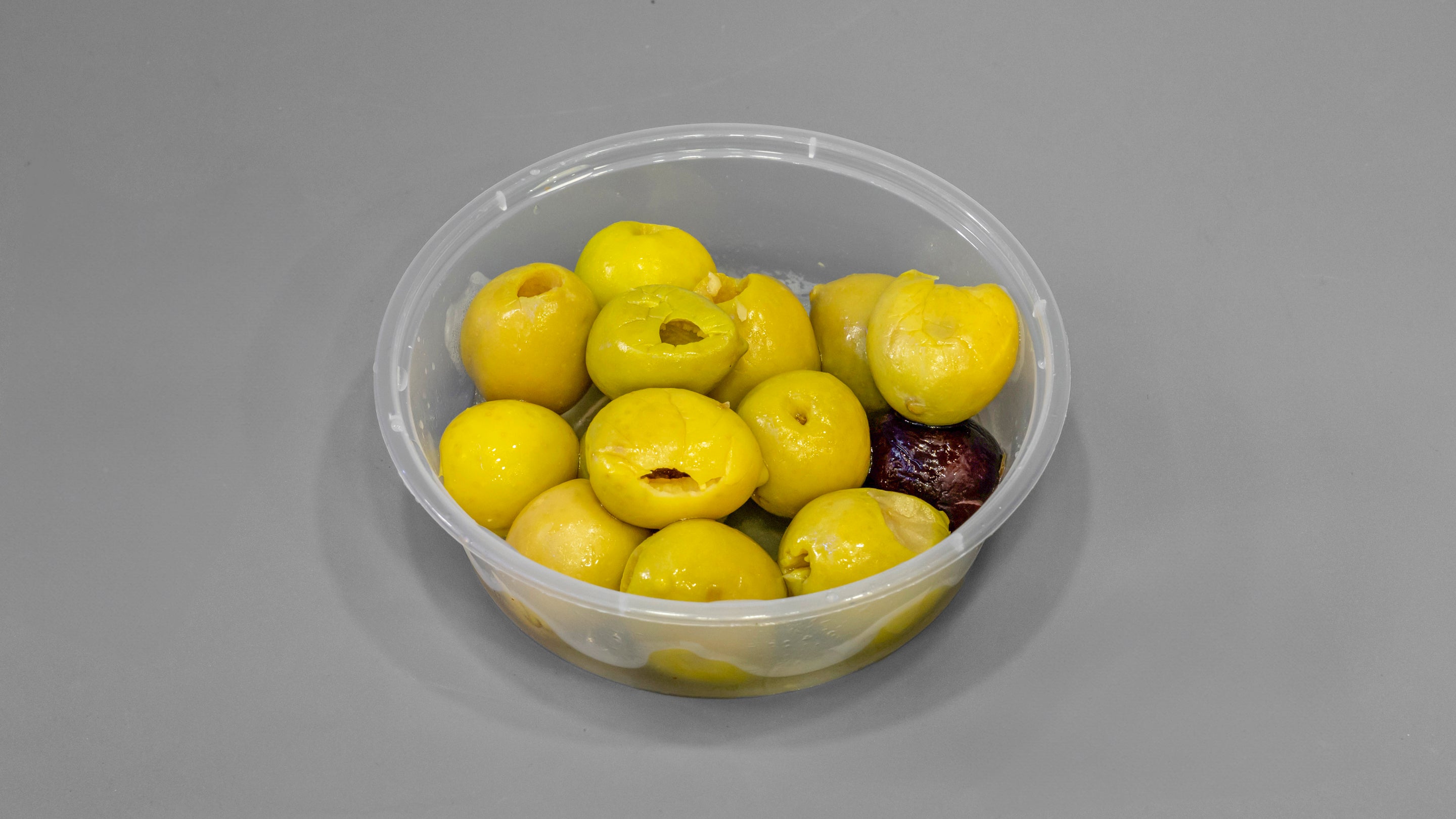 Portion of Greek olives