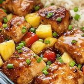 garlic black pepper chicken bowl