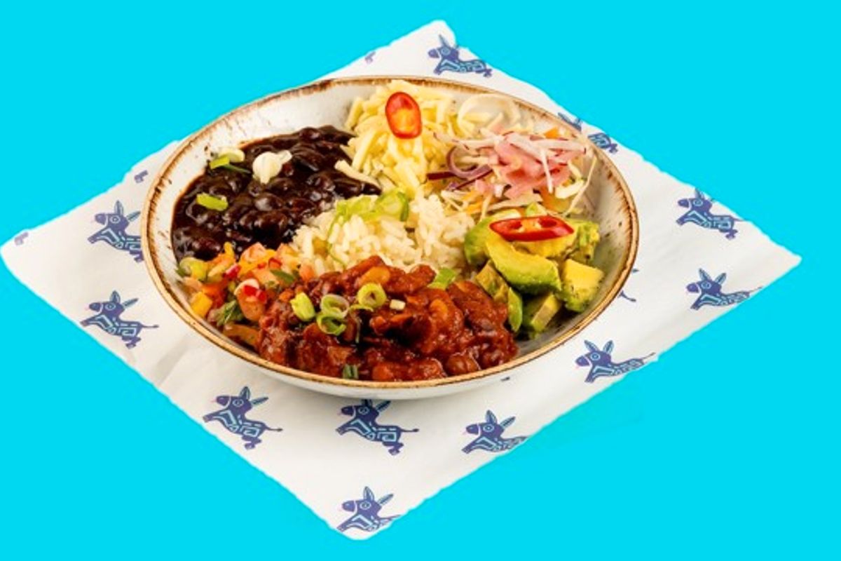 Veggie Chilli Burrito Bowl (V)